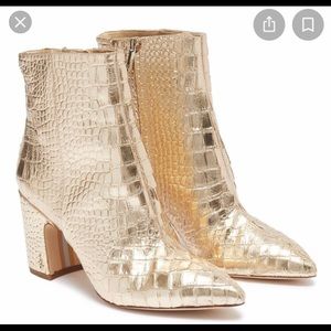 Sam Edelman Hilty Gold Boots